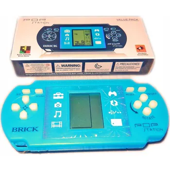 Herní konzole Kapesní konzole TETRIS elektronická hra had, závody, stavebnice