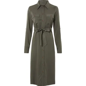 Dámské šaty esmara® Dámské košilové šaty (zelená, 44)