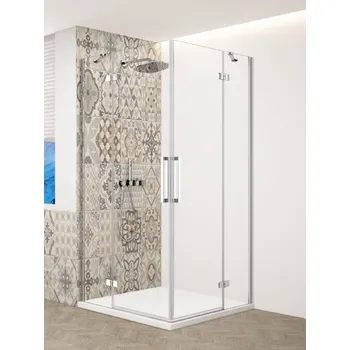 GELCO TRINITY CHROM obdélníkový kout 800x900mm rohový vstup, čiré sklo, GT2280-90C-CH