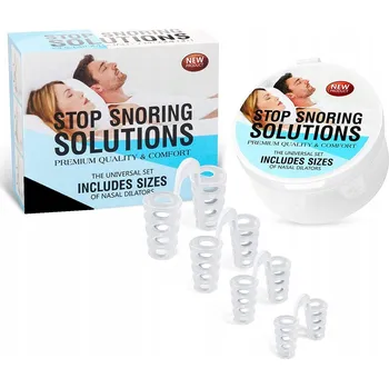 Pomůcka proti chrápání a spánkové apnoe Nosní vložky košíčky proti chrápání krabička 4ks