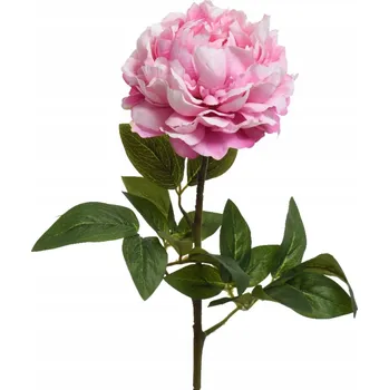 umělá květina Umělá větvička PIVOŇKA RŮŽOVÁ samostatná na aranžování XL 72 cm