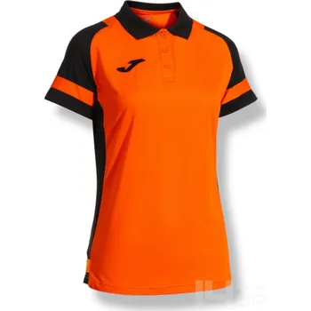 Dámská polokošile JOMA LIDER, barva oranžová - černá, velikost 2XS