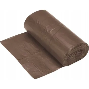 Pytle na odpadky Marcin - Pytle na odpadky 60 l, extra silné z recyklovaného materiálu, hnědé, 25 ks