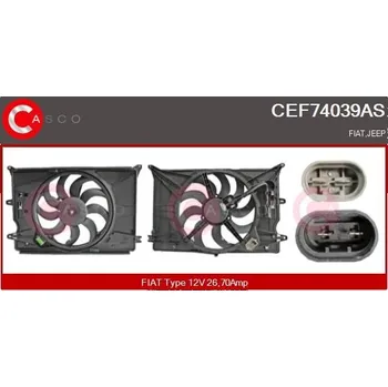 Chladič motoru Elektromotor, větrák chladiče CASCO CEF74039AS
