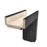 Obložková zárubeň DRE 80 cm pro tloušťku stěny 7,5-9,5 cm jilm antracit levá O1JA80L