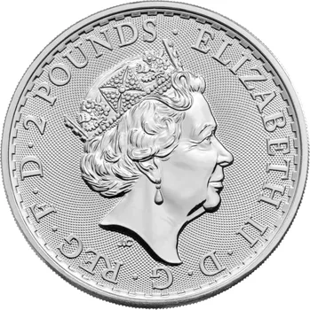 The Royal Mint Britannia 1 Oz 2023 stříbrná mince 31,1 g