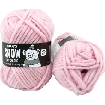 Příze Drops Snow UNI 51 zapudrovaná růžová