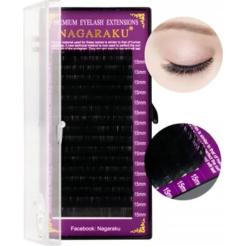 Umělé řasy NAGARAKU Řasy Natural MINK C 0,07 15mm 16 řad