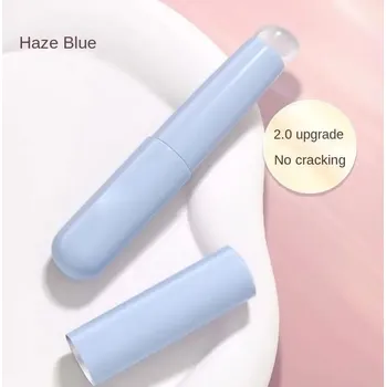 Péče o rty Siliconový štětec na rty s plastovou rukojetí | Aplikátor rtěnky a balzámu - 1ks modrá