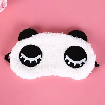Škraboška na spaní Plyšová škraboška na oči | maska na oči na spaní Panda - 13
