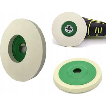 Příslušenství k brusce LEŠTICÍ FILCOVÝ KOTOUČ VLNĚNÝ PAD PLST PRO ÚHLOVOU BRUSKU 125