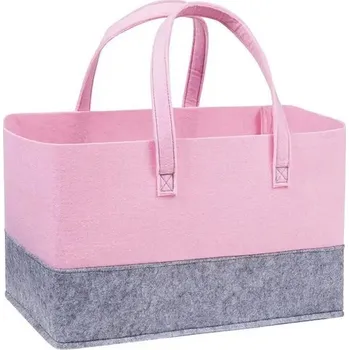 Nákupní taška Velká taška na nákup a plážovou výbavu | Taška na hračky, knihy a kosmetiku - růžový