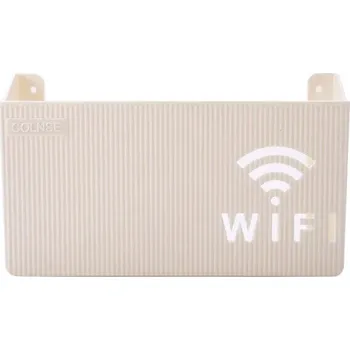 Úložný box Nástěnný plastový organizér na kabely | úložný box, dekorace domova - Bílý