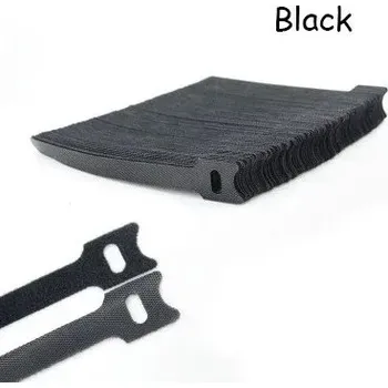 Stahovací páska Samolepící nylonová páska na kabely - Černá 50KS,12 x 150 mm