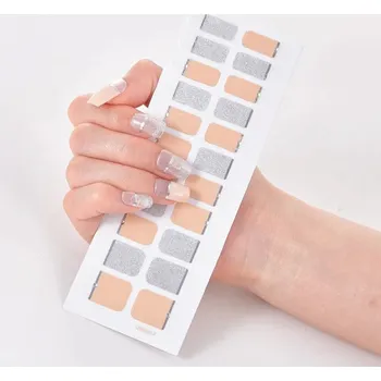 Přípravek na nehty Sada módních nálepek na nehty - UNE-007