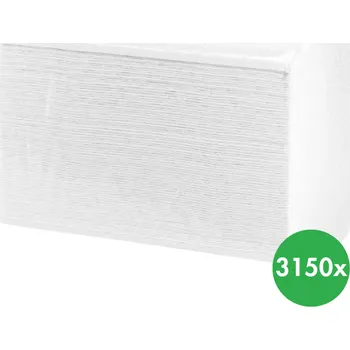 Papírový ručník Papírové ručníky TOP SLIM bílé dvouvrstvé 3150 ks Merida VTE201