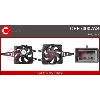Chladič motoru Elektromotor, větrák chladiče CASCO CEF74007AS