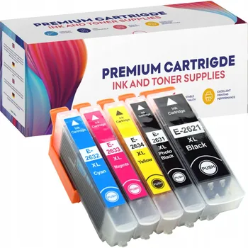 5x NÁPLŇ DO EPSON 26XL XP-605 XP-710 XP-810 SADA