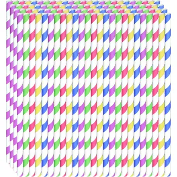 Jednorázové nádobí Stroj na výrobu cukrové vaty AdMaJ Brčka 20cm / 6mm 100 ks barevná 1 W