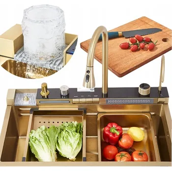 Nerezový dřez Jednokomorový dřez LAUFERI QUERRO ocel černý