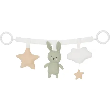 Hračka pro nejmenší Jabadabado Řetízek na kočárek Zajíc zelený