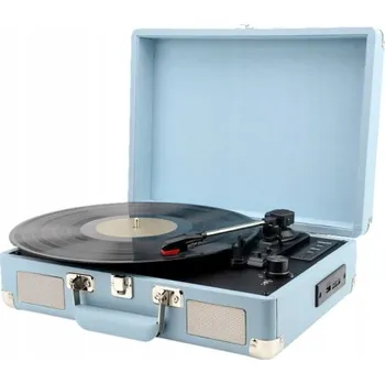 Gramofon Maginon Gramofon RETRO v kufříku s BT, nahrávání desek, stereo, RCA výstup, USB