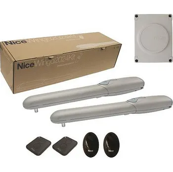 Pohon brány NICE pohon WINGO 2024 set 4m/400 kg (ramena 2x, fotobunk 2x,ovladač 2x,jdnotka)