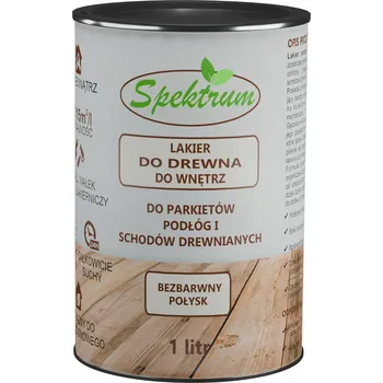 barva a nátěr na dřevo Lak na parkety Spektrum bezbarvý lesk 1 l