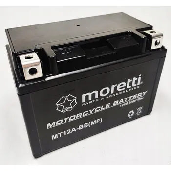 Motobaterie Gelový akumulátor pro motocykl MORETTI MT12A-BS 9,5 Ah YT12A-BS