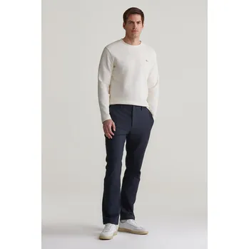 Pánské kalhoty KALHOTY GANT SLIM TWO TONE PANTS MARINE