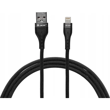 Datový kabel Kabel Tracer USB - Apple Lightning 1 m černý