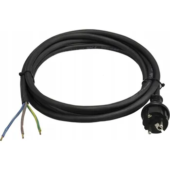 elektrický kabel GUMOVÝ PŘÍVODNÍ KABEL H07RN-F SE ZÁSTRČKOU 3x1,5, DÉLKA 3 metry