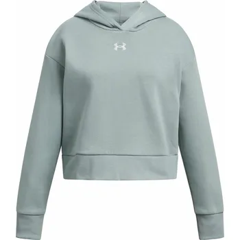 Dámská mikina Under Armour Rival Fleece Crop Hoodie tréninková mikina - 0 - zelená - S