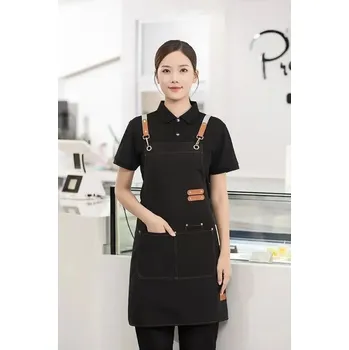 Kuchyňská zástěra Kuchyňská zástěra s kapsami | ochrana při grilován - 1ks balck