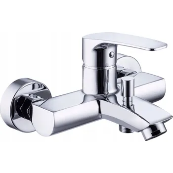 Vodovodní baterie Nástěnná vanová a sprchová baterie s jednou pákou Paffoni Lime stříbrná