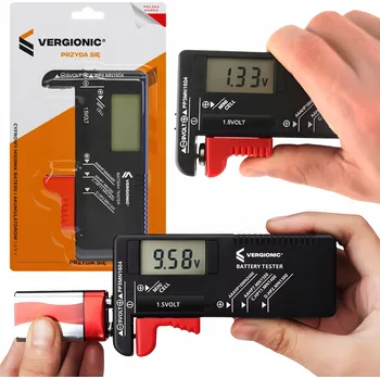 TESTER BATERIÍ MĚŘIČ AKUMULÁTORŮ DIGITÁLNÍ TESTER BATERIÍ VOLTMETR