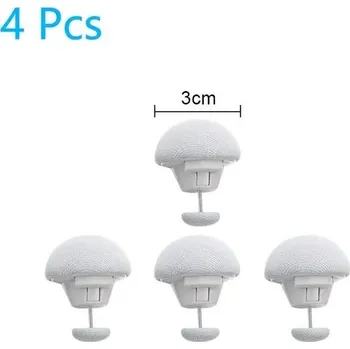 Povlečení Klip na povlečení protiskluzový | Držák na přikrývku, Zajišťovací klip - 4ks Bílá