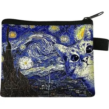 Peněženka Roztomilá mini peněženka s kočičím motivem | dětská peněženka - 08