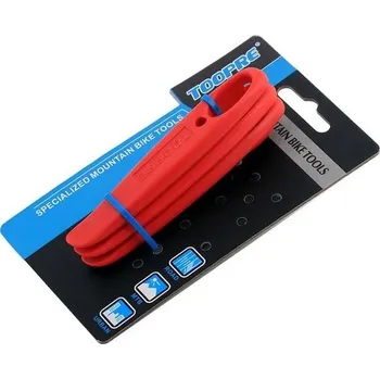 Montpáky na pneu MTB | Cyklistické nářadí, Cyklistické příslušenství 3 ks - Červený