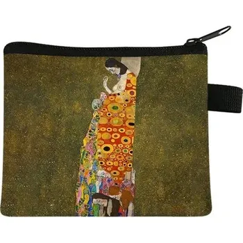 Peněženka Dámská malá peněženka s olejomalbou | malá kabelka - 012