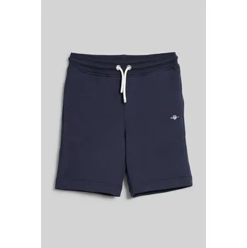 Dívčí kraťasy TEPLÁKOVÉ ŠORTKY GANT SHIELD SWEATSHORTS EVENING BLUE