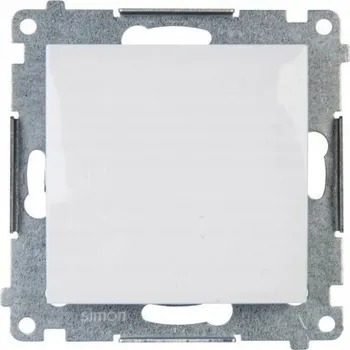 vypínač Ovladač rozpínací bez piktogramu (přístroj s krytem), řazení 1/0, Simon 54, barva bílá