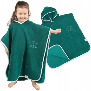 Deka s kapucí Babymam 126 x 60 cm zelená