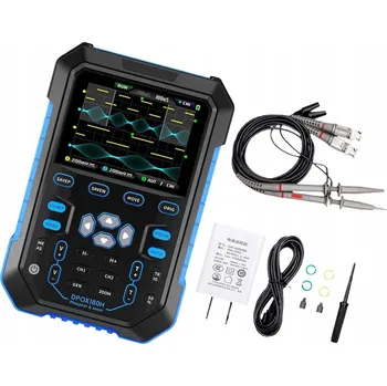 Osciloskop Ruční dvoukanálový osciloskop s generátorem signálů DDS FNIRSI DPOX180H