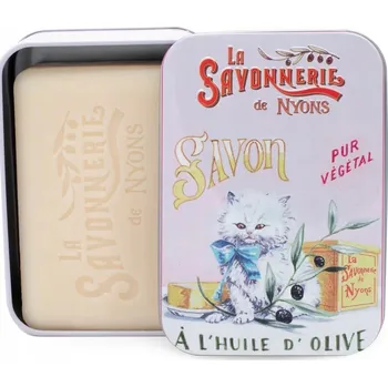 Mýdlo Marseillské mýdlo La Savonnerie de Nyons KVĚT BAVLNY BOX Kočky 200g