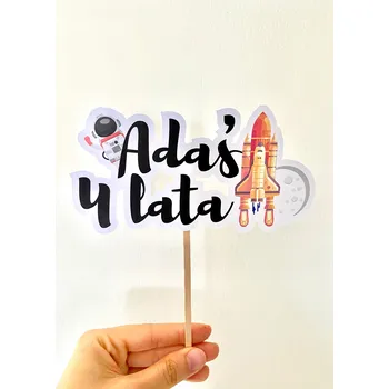 Jedlá dekorace na dort Ozdoba na dort, topper, motiv: Vesmír