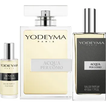 Pánský parfém YODEYMA Paris Acqua per Uomo EDP - set 3ks (15ml, 50ml a 100ml)