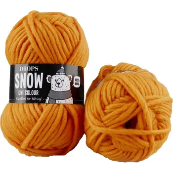 Příze Drops Snow UNI 101 mandarinka