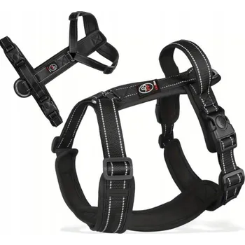 Postroj pro psa Nastavitelné postroje GUARD pro psa CAPRI černé vel L