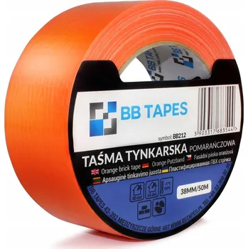 Lepicí páska Omítací páska fasádní oranžová 38 mm x 50 m, UV odolná